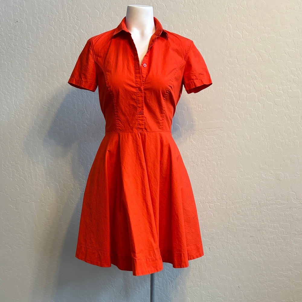FINAL! Armani Exchange Vibrant Orange Midi Dress